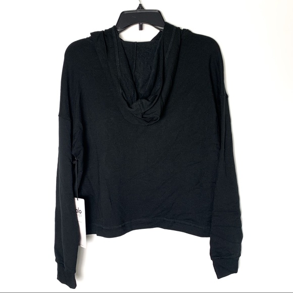 Alo Yoga "Trust the Yoga" French terry crop Hoodie - Picture 3 of 4